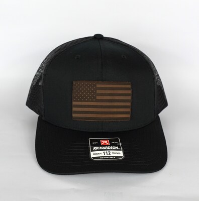 American Flag Trucker Hat Black - image2